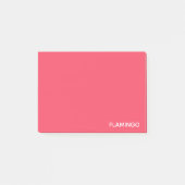Flamingo roze kleur naam post-it® notes (Voorkant)