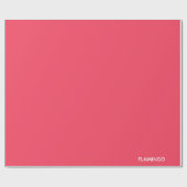 Flamingo roze kleurnaam cadeaupapier (Vlak)