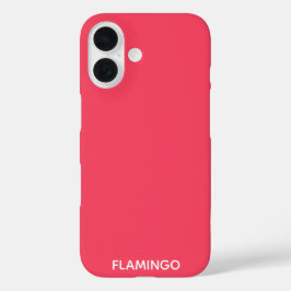 Flamingo roze kleurnaam iPhone 16 hoesje