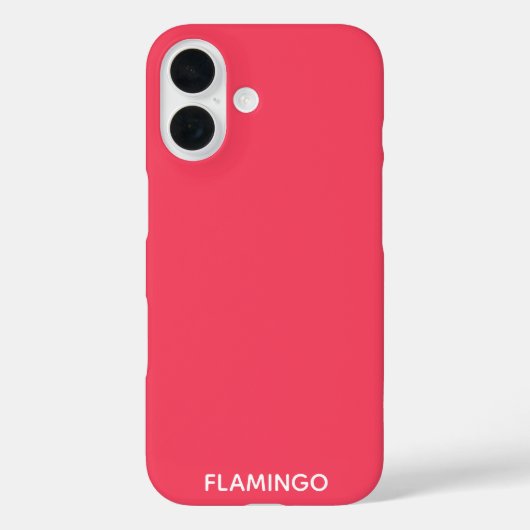 Flamingo roze kleurnaam Case-Mate iPhone case (Achterkant)