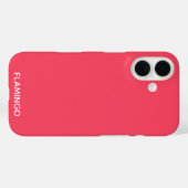 Flamingo roze kleurnaam Case-Mate iPhone case (Achterkant (horizontaal))