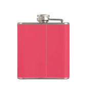 Flamingo roze kleurnaam heupfles (Achterkant)