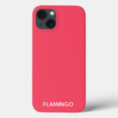 Flamingo roze kleurnaam Hoesje-Mate iPhone case (Achterkant)