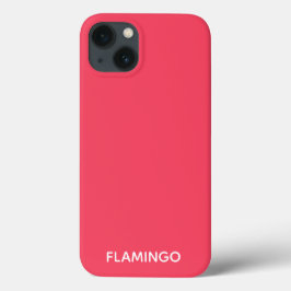 Flamingo roze kleurnaam Hoesje-Mate iPhone case