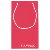 Flamingo roze kleurnaam klein cadeauzakje (Achterkant)