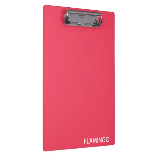 Flamingo roze kleurnaam klembord (Rechts)