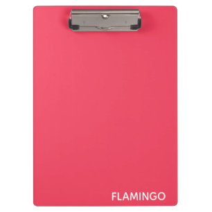 Flamingo roze kleurnaam klembord