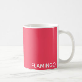 Flamingo roze kleurnaam koffiemok