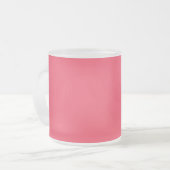 Flamingo roze kleurnaam matglas koffiemok (Voorkant links)