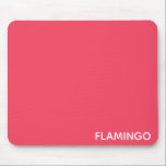 Flamingo roze kleurnaam muismat<br><div class="desc">Flamingo roze kleurnaam</div>