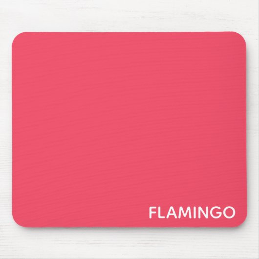 Flamingo roze kleurnaam muismat (Voorkant)