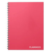 Flamingo roze kleurnaam notitieboek (Voorkant)