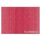 Flamingo roze kleurnaam snijplank (Voorkant)