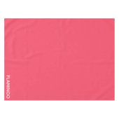 Flamingo roze kleurnaam tafelkleed (Voorkant (Horizontaal))