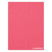 Flamingo roze kleurnaam tafelkleed (Voorkant)