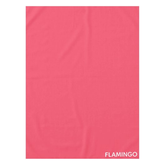 Flamingo roze kleurnaam tafelkleed (Voorkant)
