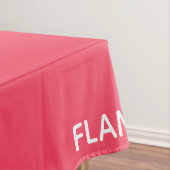 Flamingo roze kleurnaam tafelkleed (Voorbeeld)