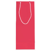 Flamingo roze kleurnaam wijn cadeautas (Achterkant)