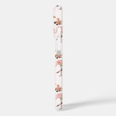 Flamingo Roze Koraal Naam Case-Mate iPhone Case (Achterkant / Links)