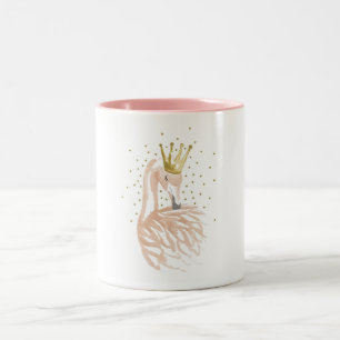 Flamingo - Roze lamp Tweekleurige Koffiemok