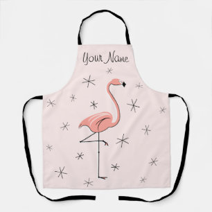 Flamingo Roze Name Apron Schort