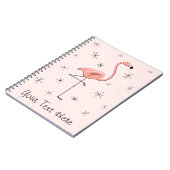 Flamingo Roze notitieboek van de Tekst (Linkerzijde)