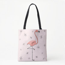 Flamingo Roze over tas