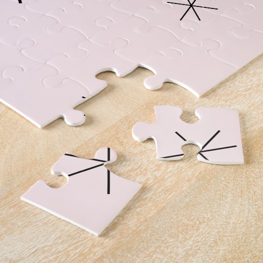 Flamingo Roze puzzel (Zijkant)