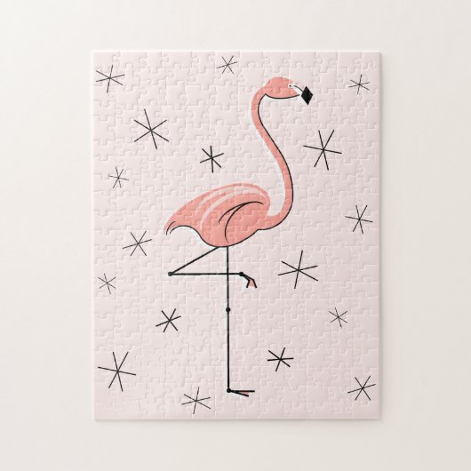 Flamingo Roze puzzel (Verticaal)