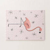 Flamingo Roze puzzel Legpuzzel (Horizontaal)