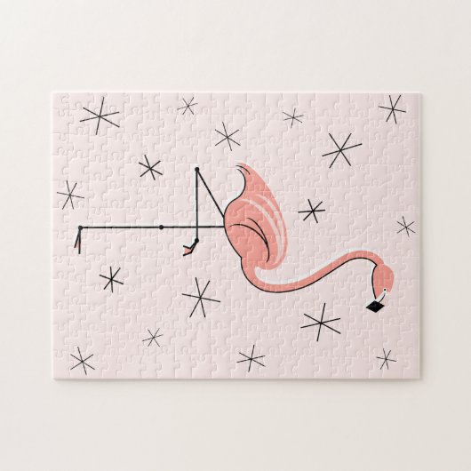 Flamingo Roze puzzel Legpuzzel (Horizontaal)