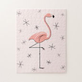 Flamingo Roze puzzel Legpuzzel (Verticaal)