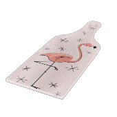 Flamingo Roze snijplank peddel (Hoek)