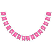 Flamingo Roze Solid Color Vlaggetjes (Alle)