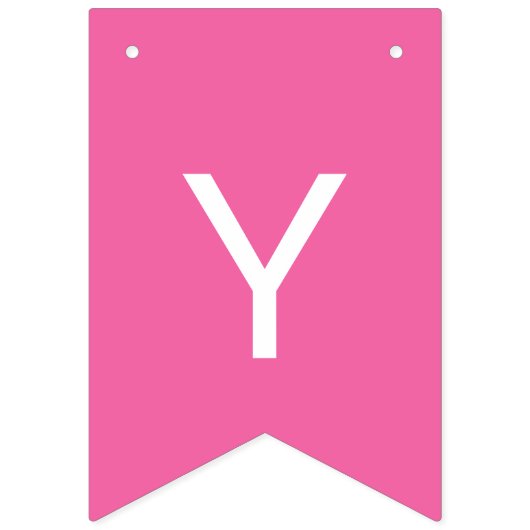 Flamingo Roze Solid Color Vlaggetjes (Tweede vlag)