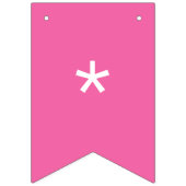 Flamingo Roze Solid Color Vlaggetjes (Eerste vlag)
