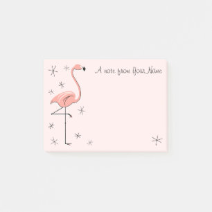 Flamingo Roze "Tekst" Post-it® Notes