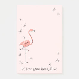 Flamingo Roze "Tekst" verticaal Post-it® Notes