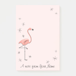 Flamingo Roze "Tekst" verticaal Post-it® Notes