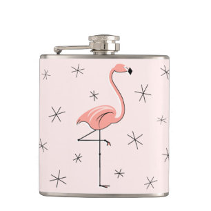 Flamingo Roze verpakte fles Heupfles