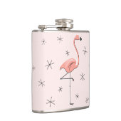 Flamingo Roze verpakte fles Heupfles (Rechts)