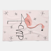 Flamingo Roze VIP keukenhanddoek (Horizontaal)