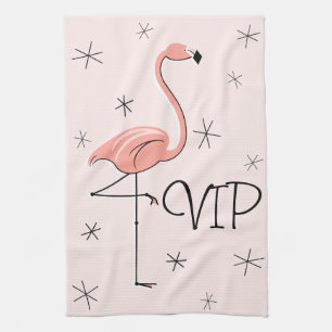 Flamingo Roze VIP keukenhanddoek