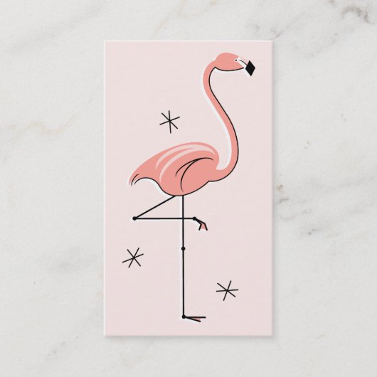 Flamingo Roze visitekaartje (Voorkant)