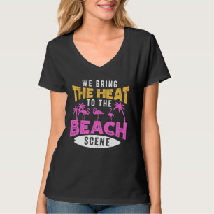 Flamingo Roze Vogel We Brengen de Hitte naar het S T-shirt