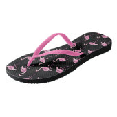 Flamingo roze Waterverf Teenslippers (Schuin)