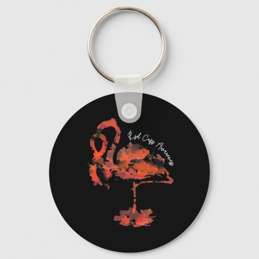 Flamingo RSD CRPS-bewustzijn Sleutelhanger (Voorkant)