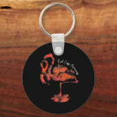 Flamingo RSD CRPS-bewustzijn Sleutelhanger (Voorkant)
