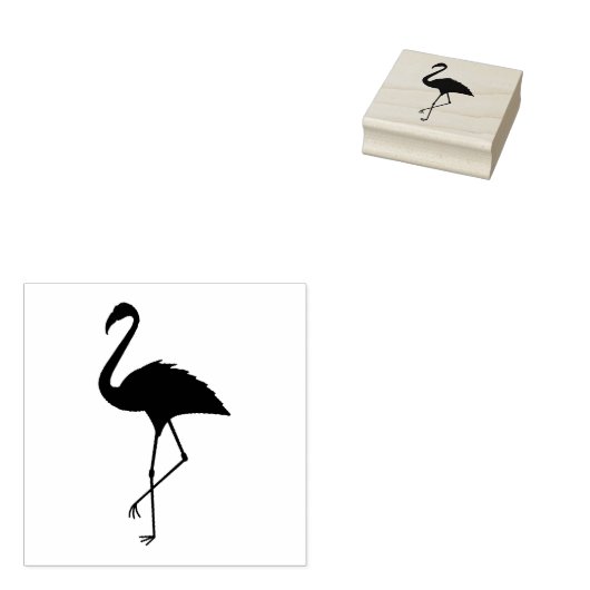 Flamingo Rubberstempel (Gestempeld)