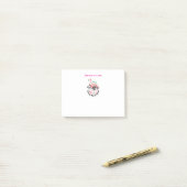 Flamingo ruffle sommige veren post-it® notes (Op bureau)